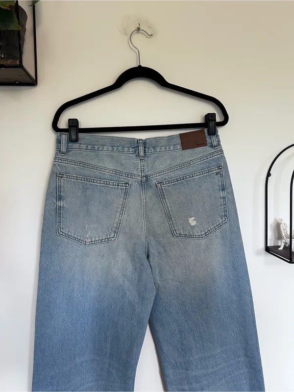 NWT‎ Madewell Low-Slung Baggy Jeans Hallstead Wash Rigid Size 28 - Image 6