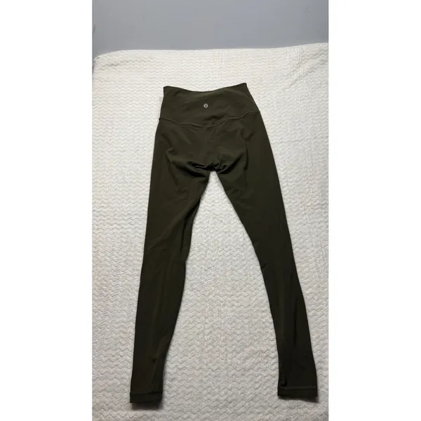 Lululemon Align High-Rise Pant 28 Dark Olive Green Leggings W5BOBS Size 6 - Image 2