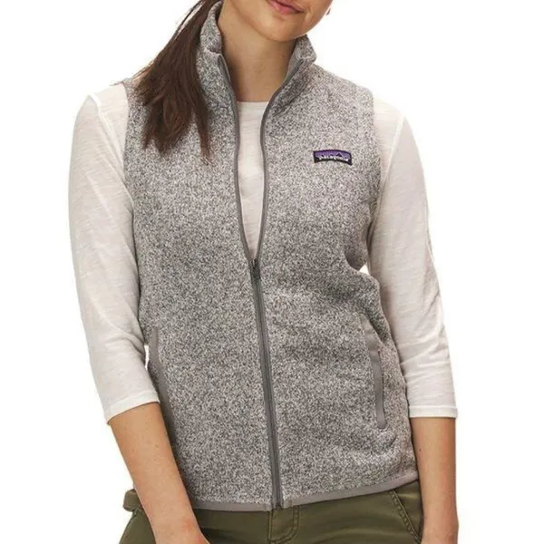 Patagonia Women’s Heather Gray Fleece Vest Size L - Image 14