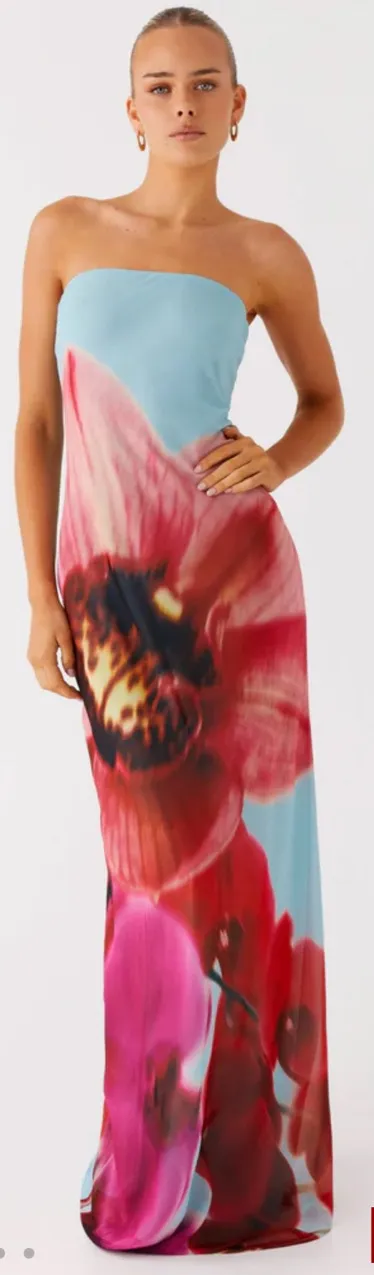 Peppermayo Amelle Maxi Dress in Turquoise Bloom - Image 2