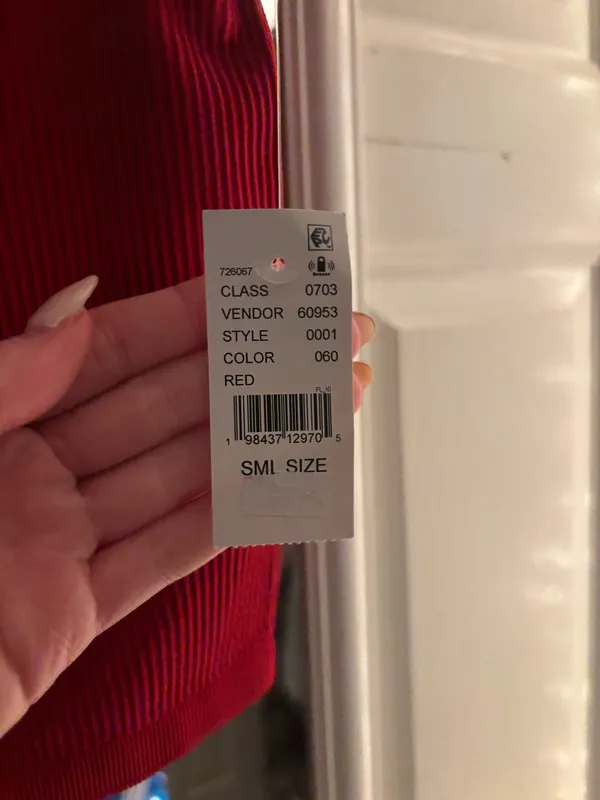 Red ribbed pacsun crop tshirt  - Image 3