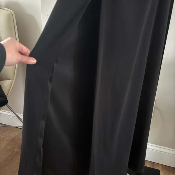 Lulus Romantic Existence Black Column Maxi Dress Size L - Image 8