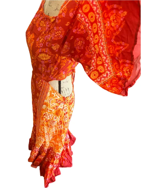 FARM Rio Combuco Cutout Maxi Dress Women’s Size M Boho - Image 6