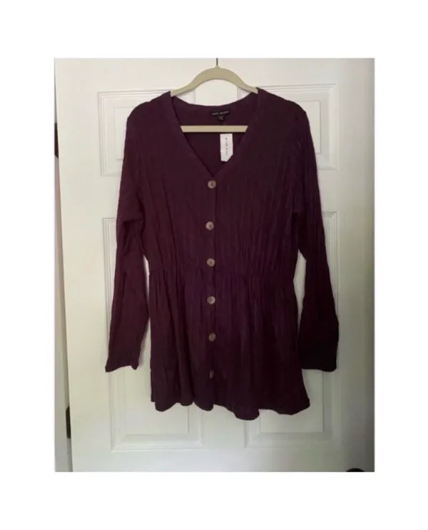 Lane Bryant Purple Sweater - Image 3