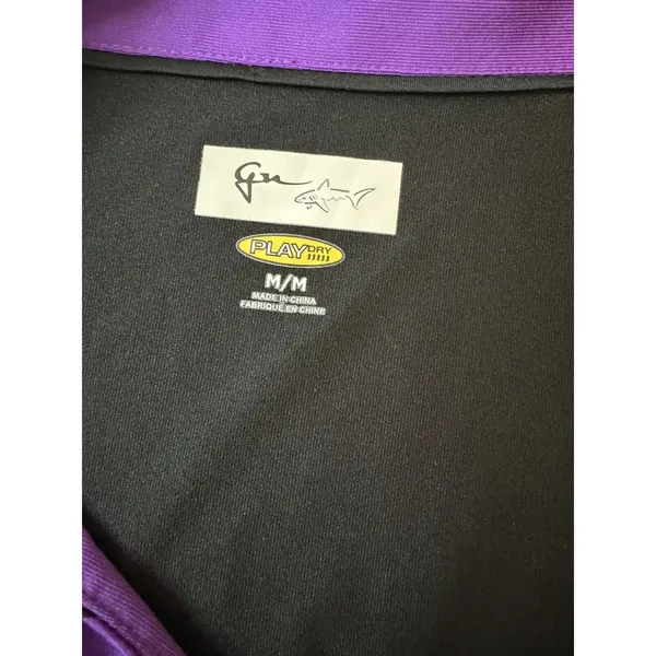 Greg Norman Women’s Play Dry Golf Polo Shirt Purple & Black Size Medium - Image 3