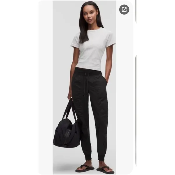 Lululemon Dance Jogger Black High Rise Pants LW5ENMS Size 4 - Image 2