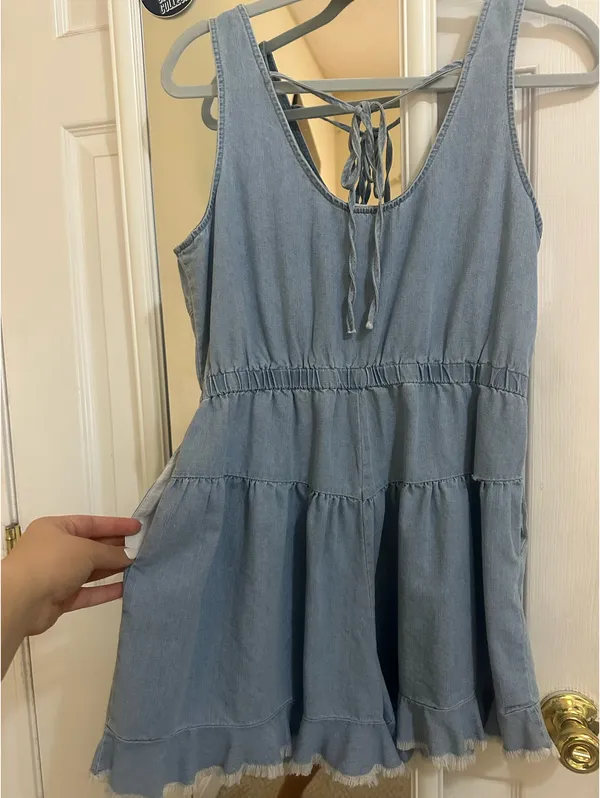 Mustard Seed Denim Romper - Image 3