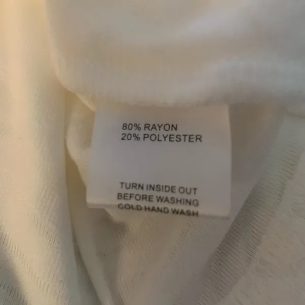 NEW White Fox Long Sleeve Cozy Terry Loungewear top White Small NWT - Image 8
