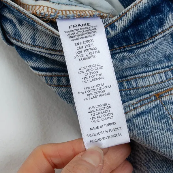 Frame Womens Le High Straight Denim Jeans Size 24 Lombard Wash High‎ Rise Staple - Image 7