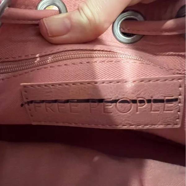 Free People Cabana Woven Drawstring Crossbody Bag in Pink - Image 12