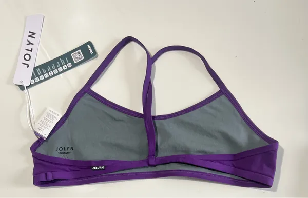 Jolyn Jocelyn Bikini Top In Grape - Size Large - Image 2