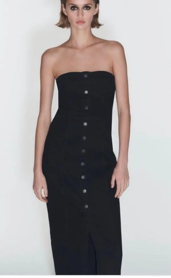 Zara ZW Denim Buster Dress - Image 2