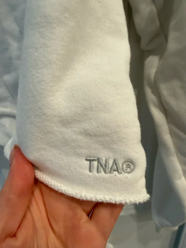 Aritzia TNA Terry Fleece Perfect Cropped Sweatshirt - Image 4