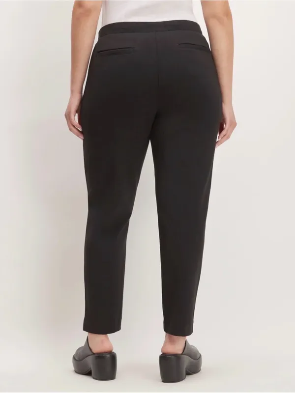 Everlane The Dream Pant Pintuck Pull On Pockets Drawstring Tapered Black Size M - Image 2