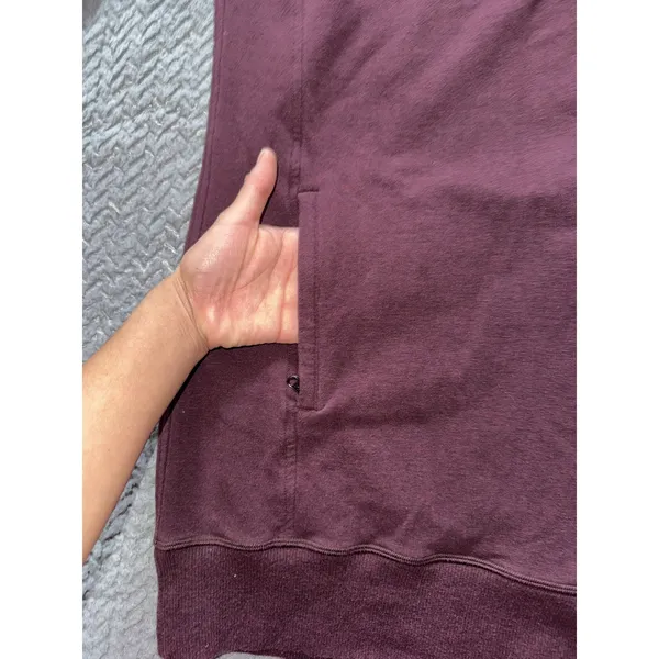 Lululemon Wrap Up Jacket Heathered Bordeaux Drama Soft French Terry Hoodie Sz 10 - Image 4
