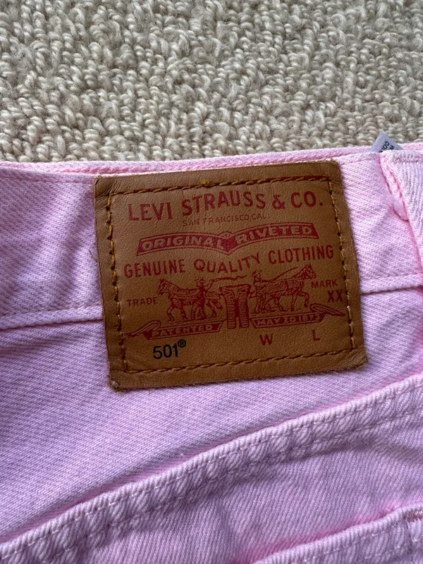 Pink Denim Shorts - Image 3