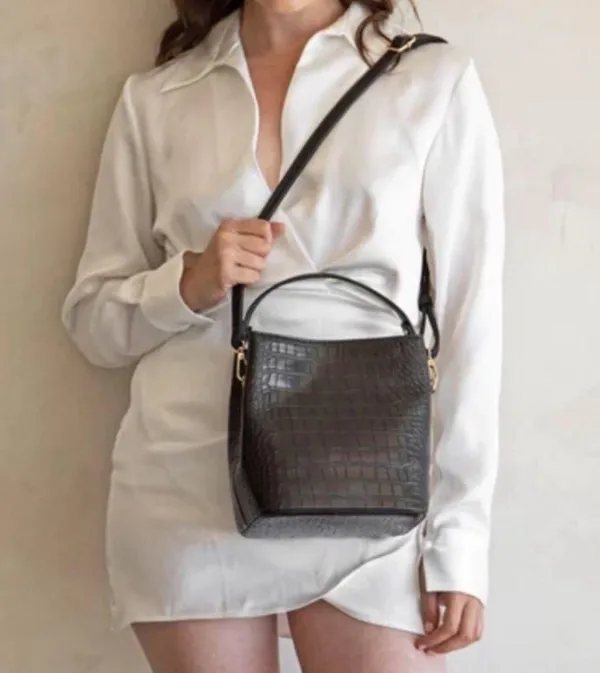 AOTA Black Vegan Leather Hobo Bag - Image 2