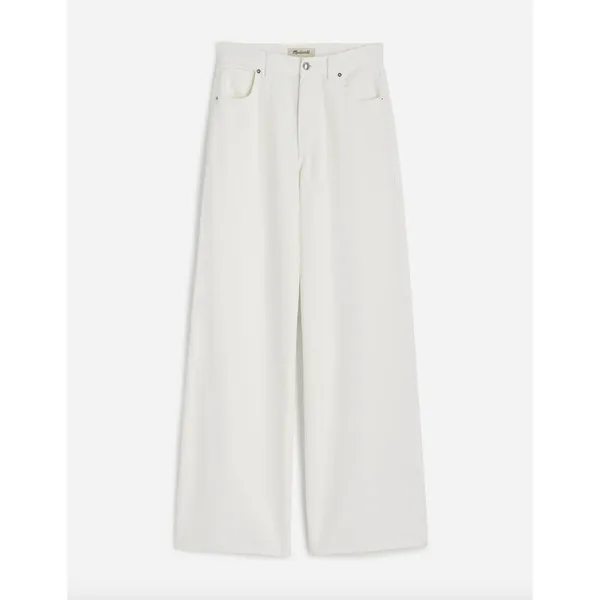 Madewell Superwide Leg Jeans Airy Denim Tile White High Rise Relaxed US 28 NWT - Image 6