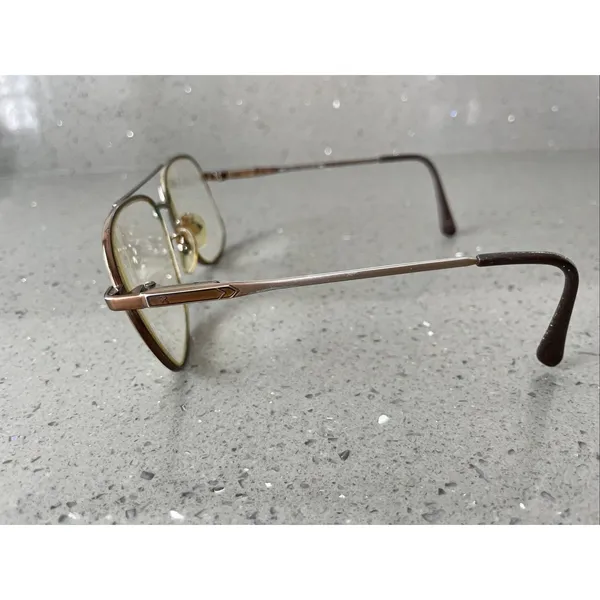 Vintage Rembrand Bronze 145 Eyeglasses Frames ONLY Japan Aviator Oversized - Image 3