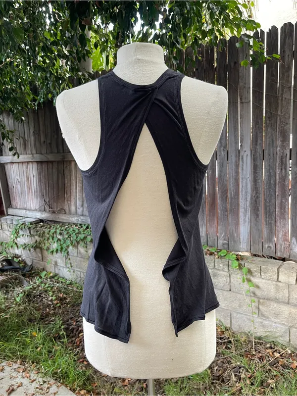 Lululemon All Tied Up Tank Top Expression black yoga Pilates gym training active - Image 6