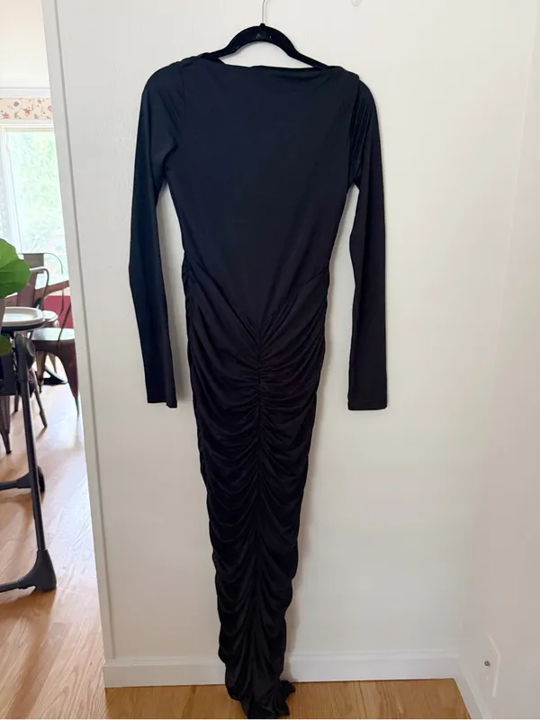 Leau Rhea Ruche Maxi Dress Sz L - Image 2