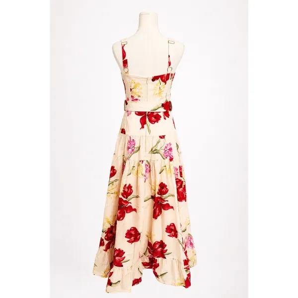 New! Hutch Klea Midi Dress rococo bouquet ivory Sz Small - Image 4
