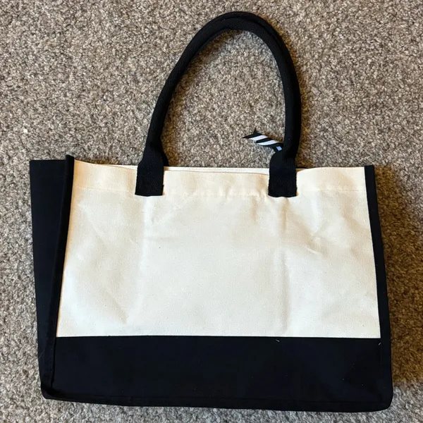 Black and White K Tote Bag - Image 5