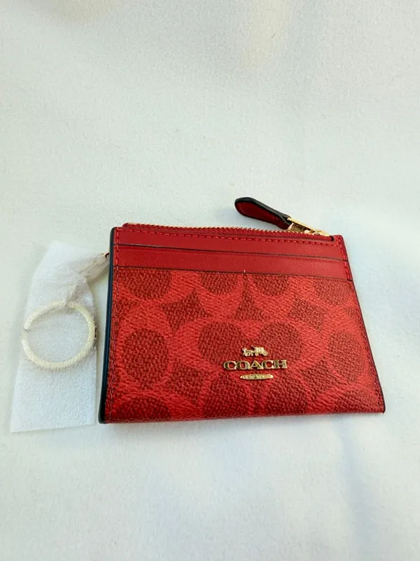 coach Mini Skinny Id Case In Signature Canvas cw870 - Image 3