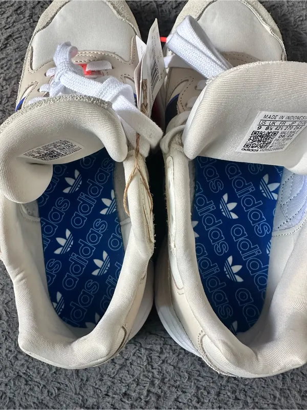 Adidas Retropy F90 Mystique HP8094 Off-White/Red/Blue Size 9 Men/10.5 Women - Image 10