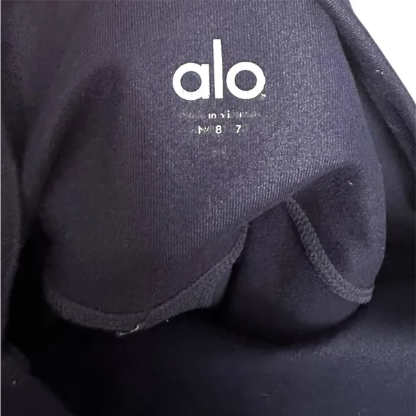 ALO Yoga Blue black and Gray Leggings Moisture-Wicking Comfort - Image 6