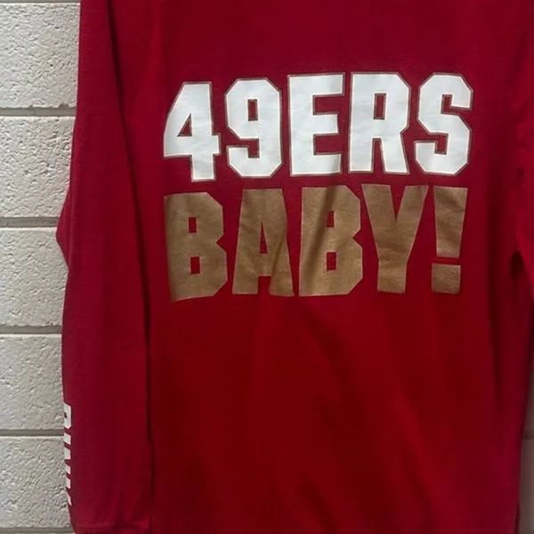 PINK Victoria’s Secret Red San Francisco 49ers Tee size XS - Image 8
