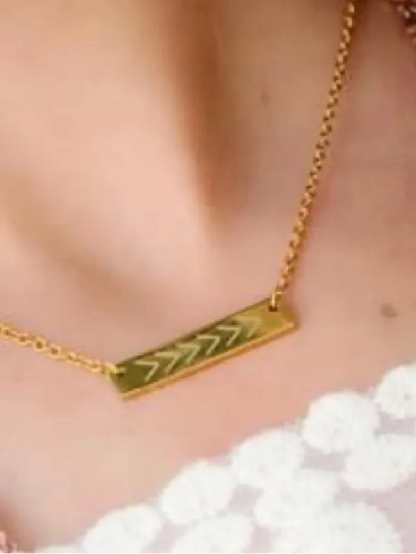 South Hill Designs Gold Mom Reversible Arrow Pendant Necklace NWT - Image 8