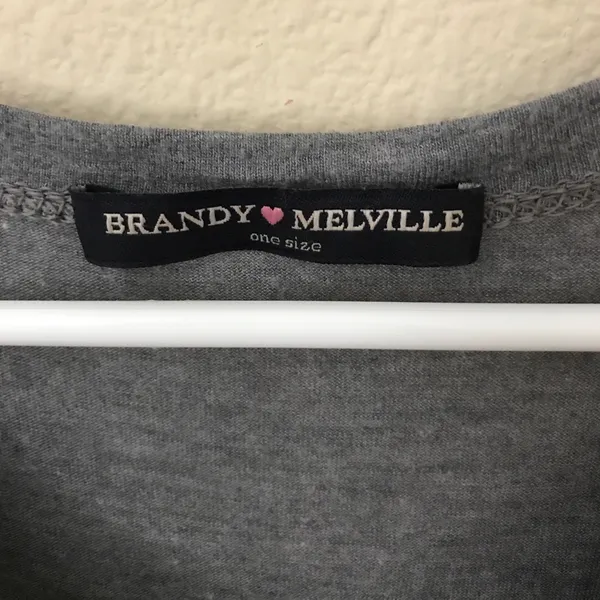 *last chance!!* Brandy Melville Grey Victoria Top - Image 3
