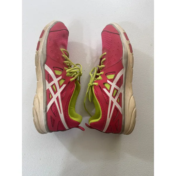 ASICS S398Y Women's Running Shoes‎ Pink Neon Yellow Size 11 Athletic Sneakers - Image 7