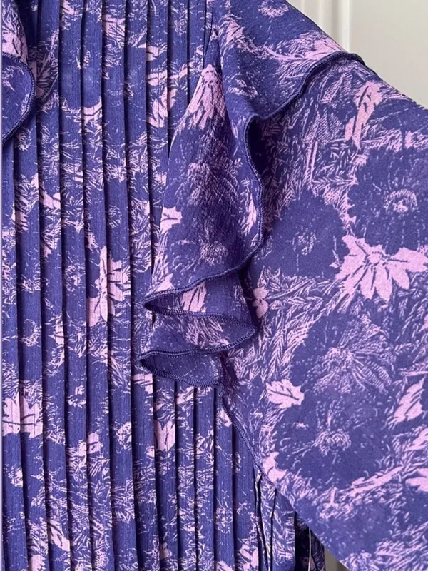 Free People Purple These Dreams Mini Dress - Image 6