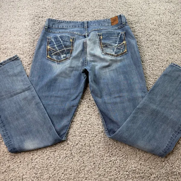 BKE Denim Culture Bootcut Jeans Blue Medium Wash Stretch 34x31.5 - Image 11