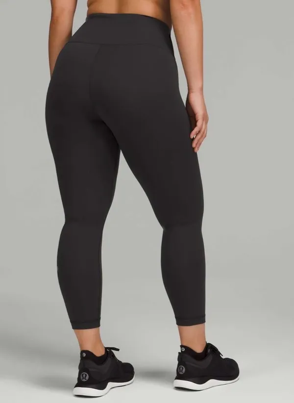 Lululemon Wunder Train Contour Fit High-Rise Crop 23" Black 6 - Image 5