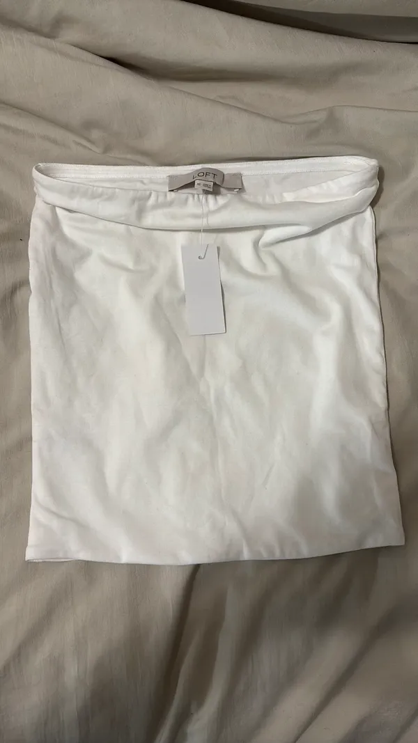 Loft White Tube Top - Image 2