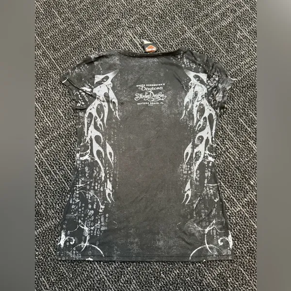 Y2K Harley Davidson Womens Medium Shirt “Escape The Routine” Daytona Beach, FL - Image 5