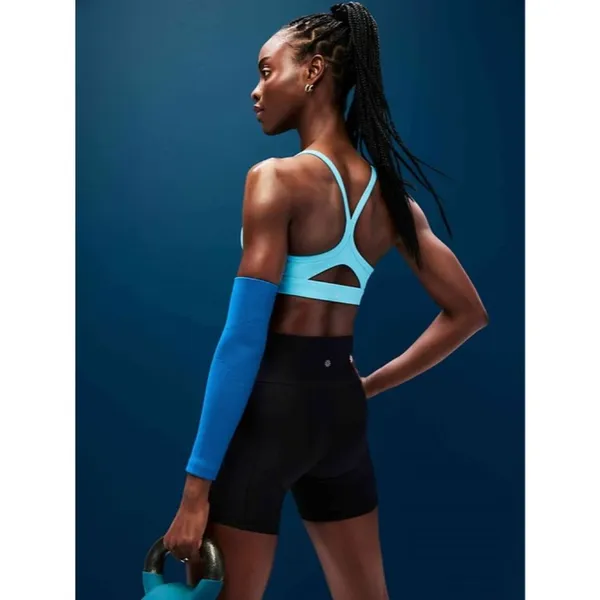New Athleta M Vital Bra Aqua Blue Medium Cup A-C - Image 2