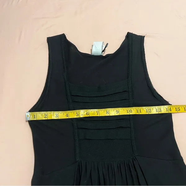 Lunn‎ by Lilith Black Lightweight Cotton Dress Mesh Trim Fit & Flare Pockets - Image 14