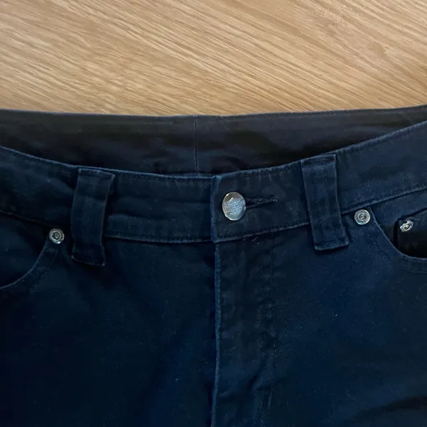 Harley Davidson lightweight‎ black jeans. Size 6 - Image 2