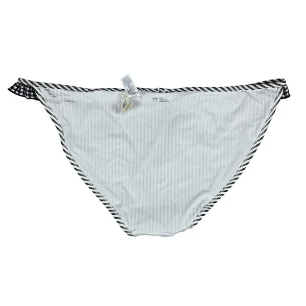 Aerie Bikini Bottoms Striped Ruffle Gingham Trim Womens Size L‎ - Image 4