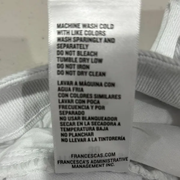 Harper Heritage White‎ Distressed Jean Shorts Size 30 Francesca's - Image 6