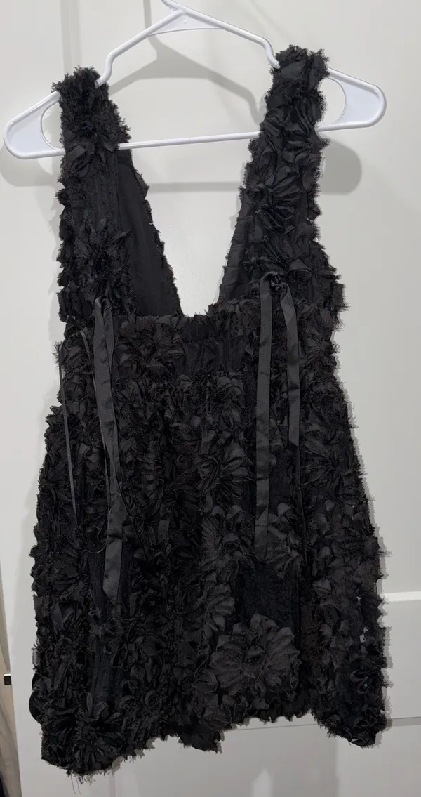 Black Mini Dress Size M - Image 5