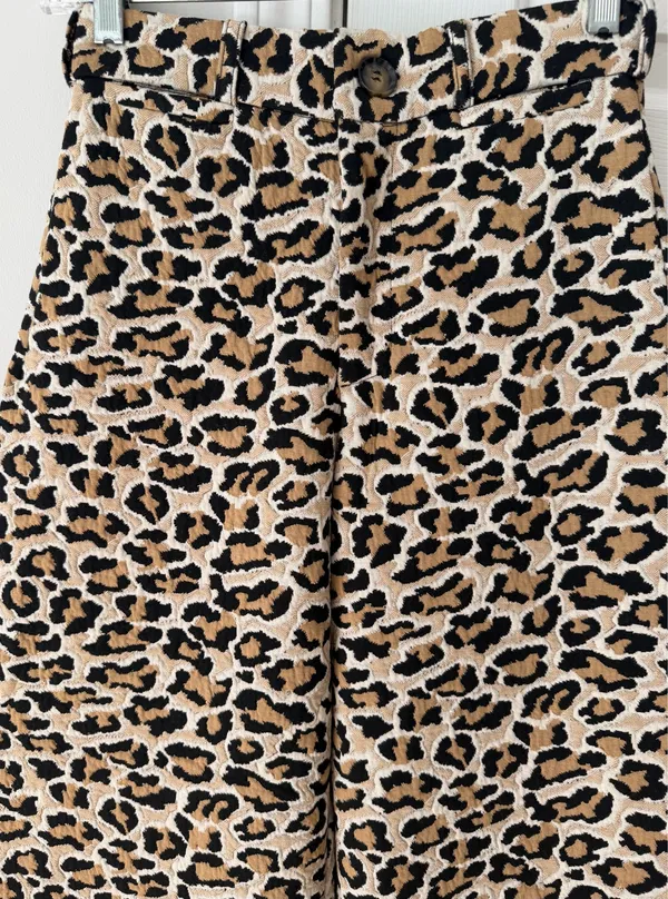 Anthropologie Maeve The Ettie Knit High-Rise Crop Wide-Leg Pants, Size 25 - Image 7