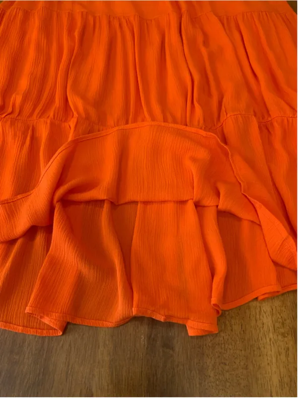 Sweet Adelyn NET tank Dress Large Orange - Image 5