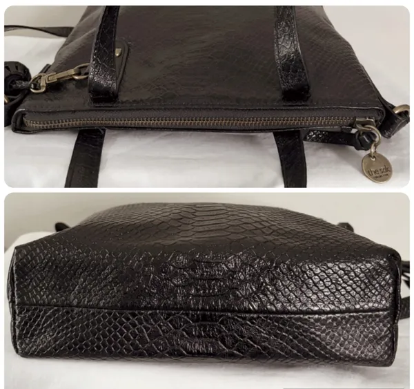 The Sak black leather embossed crossbody tote - Image 11