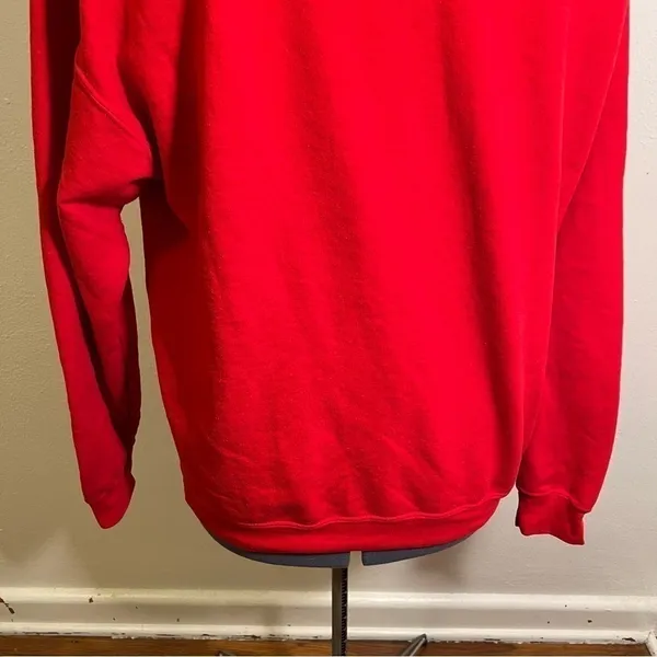 Unisex Size Large Crewneck Sweatshirt Red White Love Is All You Need Gildan - Image 7