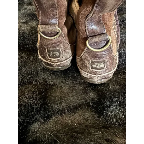 The North Face Winter Boots Womens 8 Brown Appu Abby III Primaloft Laced Up - Image 4